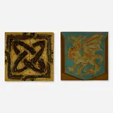 Rookwood Faience, Early architectural tiles, set of two