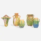 Roseville Pottery, Collection of five works