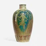 Richard Joyce for Pilkington, Royal Lancastrian vase with hearts and fairies