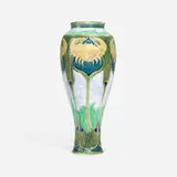 Stephanie Young for Calmwater Design, Vase with peacock feathers and crabs