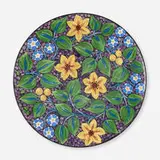 Wedgwood, Charger with clematis and morning glory, 1913, hand-painted and glazed earthenware
