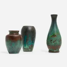 Clewell Pottery, Collection of three vases