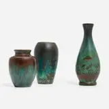 Clewell Pottery, Collection of three vases