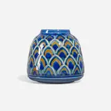 Vase with overlapping leaves by North Dakota School of Mines, sold Jun 2024