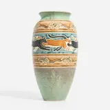 Eric Olsen for Common Ground Pottery, Cat and Mouse vase