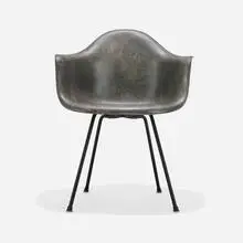 Charles and Ray Eames, DAX, 1950, molded fiberglass with rope edge, zinc-plated steel, rubber