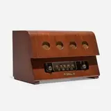 Charles and Ray Eames, Radio, c. 1946, walnut veneer, Bakelite, plastic, enameled aluminum