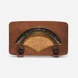Charles and Ray Eames, Radio, model 8H034, 1946, walnut veneer, plastic, cloth