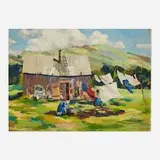 Charles Eames, Windy Monday, 1930, oil on panel