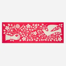 Hand & Dove Environmental Enrichment panel by Alexander Girard, 1971, screen-printed linen, sold May 2025