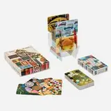 Charles and Ray Eames, House of Cards, set of two, 1959, 1986, printed paper