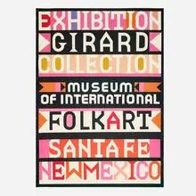Exhibition Girard Collection poster by Alexander Girard, 1981, offset lithograph in colors, sold May 2025
