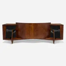 Arnold Wolf and Richard Ranger, Paragon speaker, model N400, serial no. 1361, 1957, rosewood, brass, enameled steel
