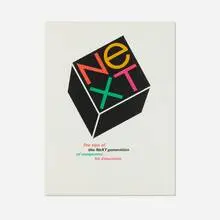Paul Rand, NeXT poster, 1986, lithograph in colors on Arches