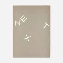 Paul Rand, NeXT logo presentation book, 1986, offset lithograph