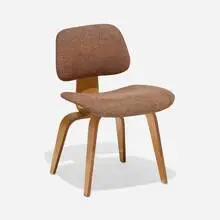 Charles and Ray Eames, DCW, upholstery, maple plywood