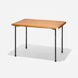 Charles and Ray Eames, Rare Early table, c. 1945, molded birch plywood, painted aluminum, rubber