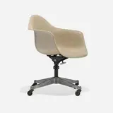 Charles and Ray Eames, PACC armchair, molded fiberglass, cast aluminum, lacquered steel
