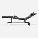 Charles and Ray Eames, Billy Wilder chaise lounge, model ES106, enameled aluminum, leather, plastic