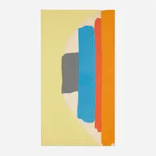 Friedel Dzubas, Untitled, 1966, screenprint in colors on canvas