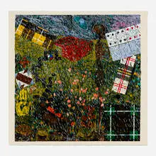 Spring (from The Four Seasons suite) by Jennifer Bartlett, 1992, screenprint in colors on Kurotani Hosho, sold Apr 2025