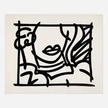 Tom Wesselmann, Woman with Green Blouse, 1988, screenprint on Museum board