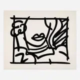 Tom Wesselmann, Woman with Green Blouse, 1988, screenprint on Museum board