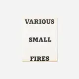 Ed Ruscha, Various Small Fires, 1965, black offset printing with yellow varnish tint overprint on 100 lb. white Vicksburg Vellum text paper