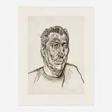 Lucian Freud, Head of Ali, 1999, etching on Somerset Textured White