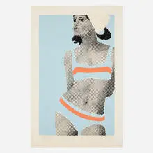 Gerald Laing, Stacy (from Baby Baby Wild Things & Brigitte Bardot series), 1968, screenprint in colors