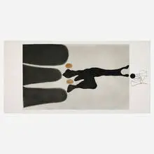 Victor Pasmore, La Guerra, 1978, etching and aquatint in colors
