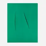 Lucio Fontana, Concetto spaziale (for XXe Siècle No. 12), 1959, pochoir in colors