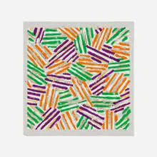 Untitled by Jasper Johns, 1977, screenprint in colors on Patapar printing parchment, sold Apr 2025