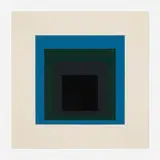 Porta Negra (from the Soft Edge-Hard Edge portfolio) by Josef Albers, 1965, screenprint in colors on Mohawk Superfine Bristol, sold Apr 2025