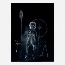 Spinster Series V by Kiki Smith, 2002, double-printed iris print on mold-made Cranes, sold Apr 2025