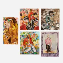Sandro Chia, Five works, 1983, lithograph in colors