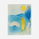 Marc Chagall, La saison d'été (from the Daphnis et Chloé portfolio), 1961, lithograph in colors on Arches