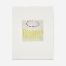 Anna Kunz, Grass Path, 1998, etching in colors