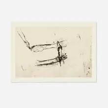 Susan Rothenberg, Untitled (Geese), 1999, intaglio with photogravure on Sekishu Torinoko Gampi laid down on Lana Gravure