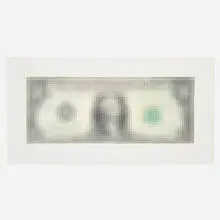Tom Friedman, Untitled (Dollar Bill), 2000, digital print on Somerset