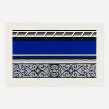 Entablature V by Roy Lichtenstein, 1976, screenprint and lithograph in colors, collage and embossing on Rives BFK, sold Apr 2025