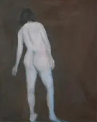 Sherman Drexler, Nude Figure, Oil on canvas
