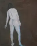 Sherman Drexler, Nude Figure, Oil on canvas
