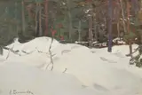 Alexei Stepanov, Winter Forest, Oil on canvas laid on board