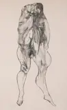 Leonard Baskin, Distention, Etching