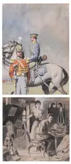 Pierce Rice, Military Themes, PORTRAITS, and ADVERTISEMENTS: SEVEN PORTFOLIOS, watercolors, pen, ink, pastel and charcoal on paper