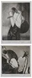 Joseph Holston Jr, RHYTHMIC BLUES and NIGHT DREAMIN': TWO WORKS, each signed, Etching and aquatint - First, plate: 7 3/4 in. x 7 3/4 in.; second, plate: 7 3/4 in. x 5 3/4 in