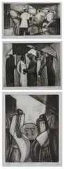 Joseph Holston Jr, Just the Two of Us, Etching and aquatint - First, plate: 11 in. x 9 in.; second, plate: 9 in. x 12 in.; third, plate: 6 1/2 in. x 11 1/2 in