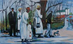 William Tolliver, Sunday Service, Offset color lithograph