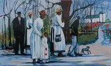 William Tolliver, Sunday Service, Offset color lithograph